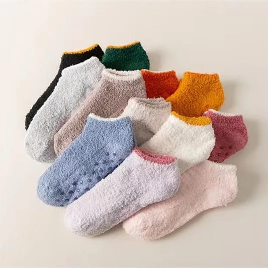 Women Ankle Fluffy Home Socks